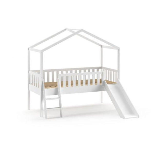 Dallas House Bed with Ladder and Slide